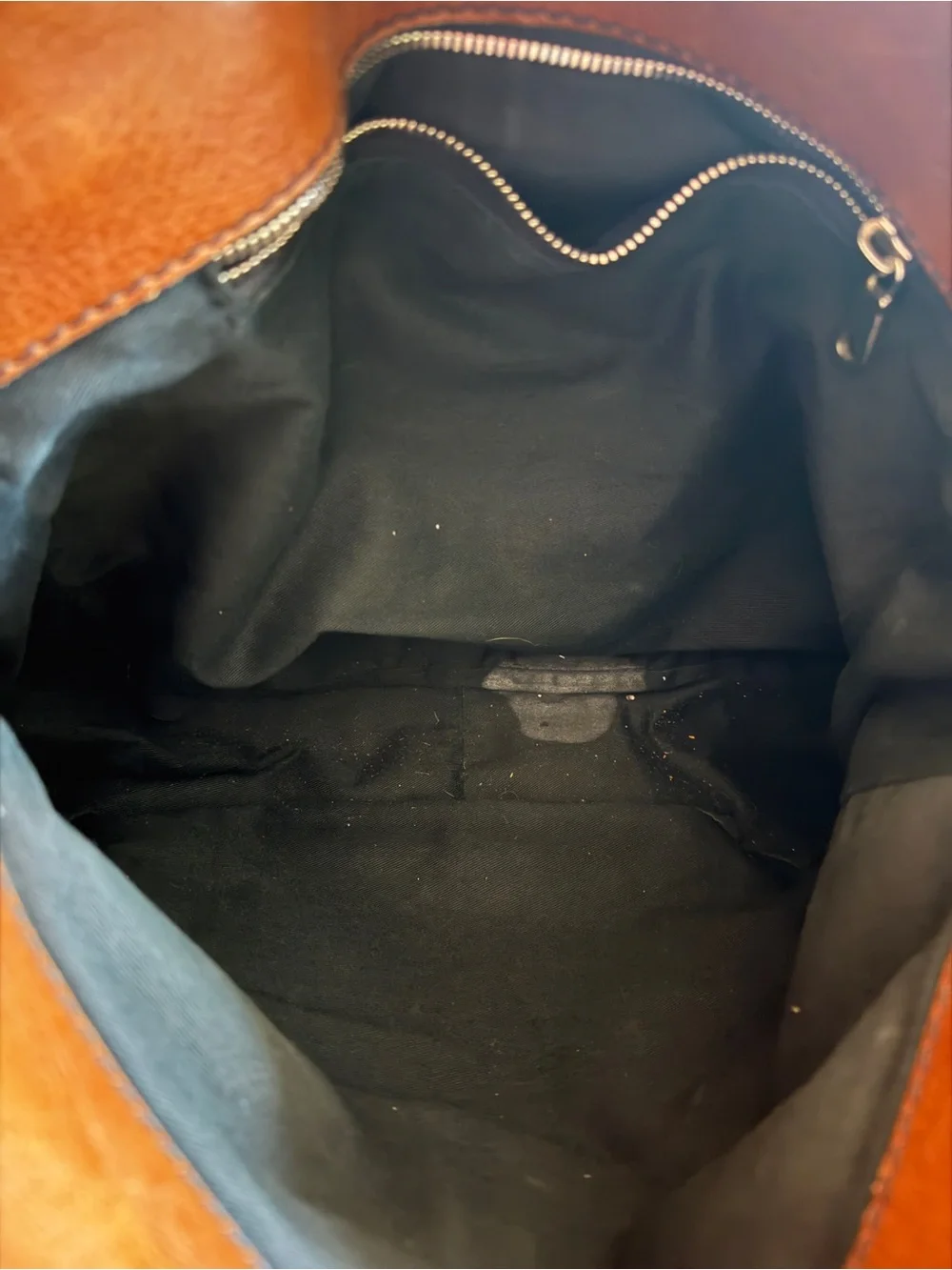 Chloe Tan Leather Hobo with Front Pocket & Buckle Detail